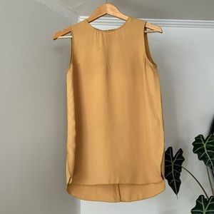 Aritiza yellow sleeveless blouse